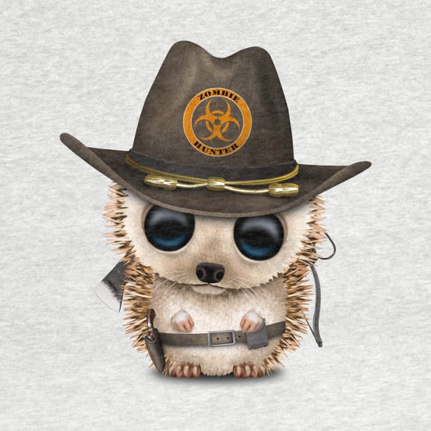 Cute Zombie Hunter Hedgehog by jeffbartels